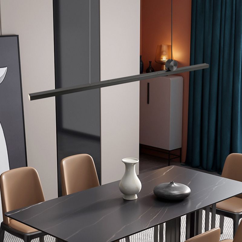 Moderner Stil Rechteckinsel Island LED LED Einfache Kronleuchterleuchte für Esszimmer