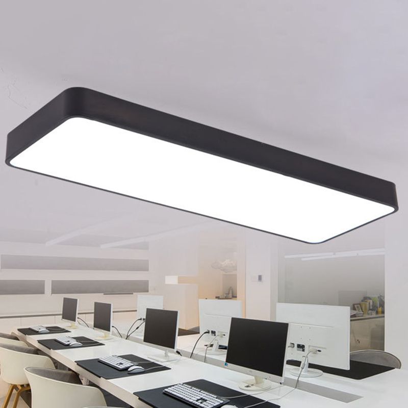 Rectangle Box Flush Mount Lights Modern Minimalist Style Acrylic Flush Light