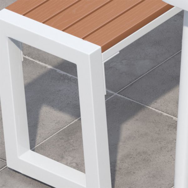 Modern Rectangular Picnic Table Set 1/2/4/5/6/7 Pcs Manufactured Wood Picnic Set