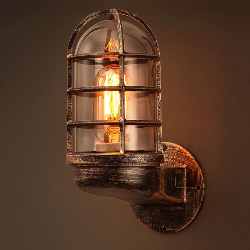 Industrielle klare Glas Wandmontierte licht verschmutzte Wandleuchte Wandleuchten