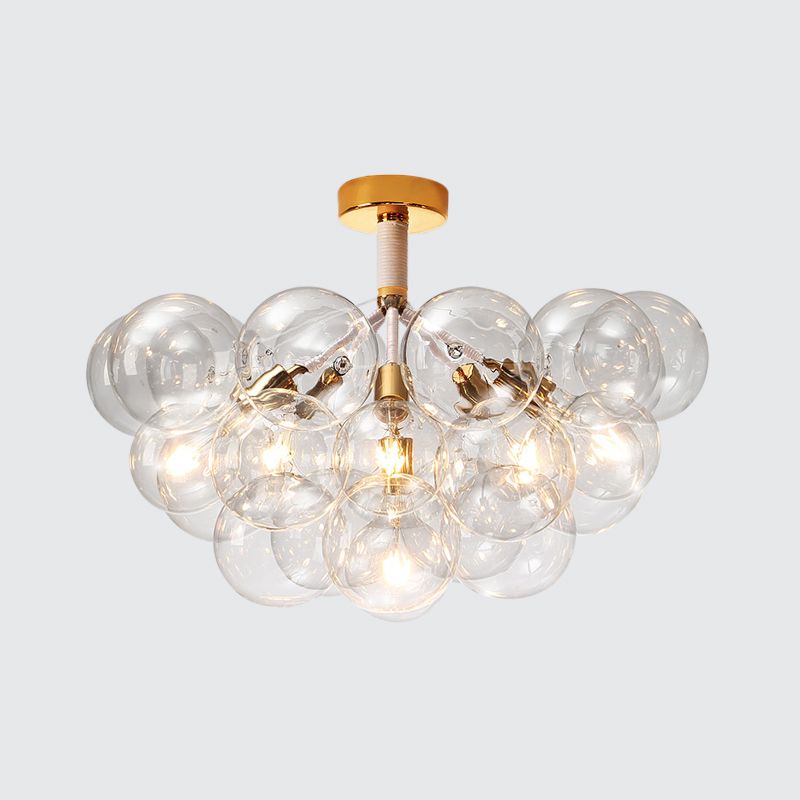 Kinderslaapkamer Hal Bubble Plafondlamp Helder glas Eenvoudige stijl Semi-inbouwlamp