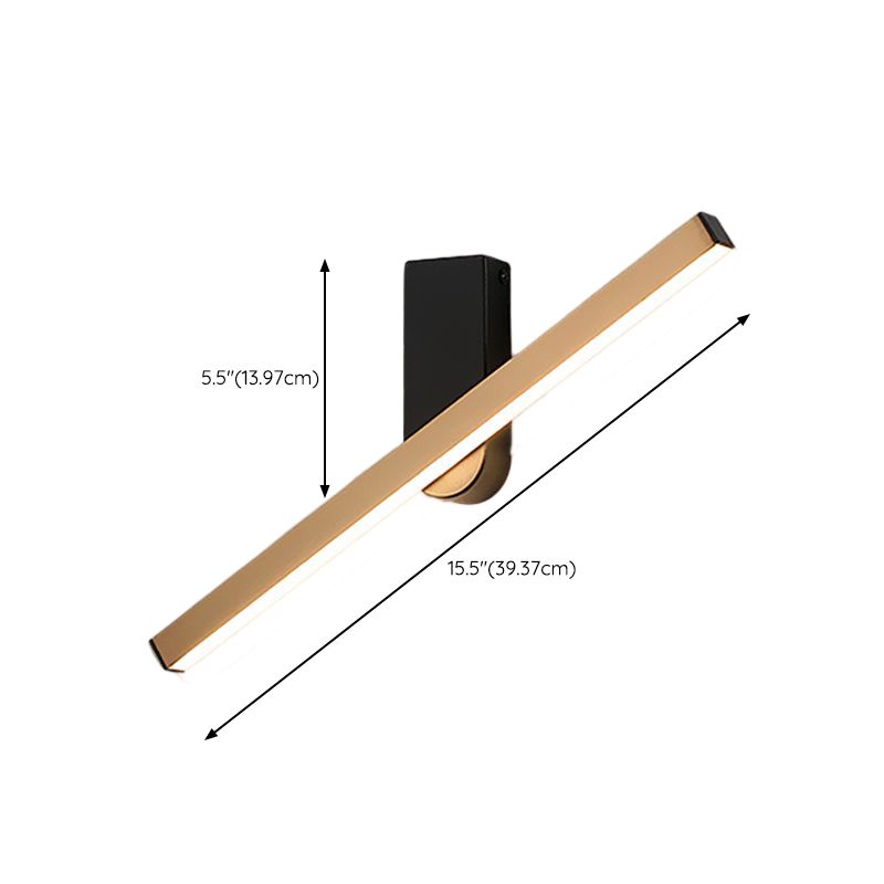 Modern Simple Wall Light Rotatable Rectangle Shape Wall Lamp for Living Room