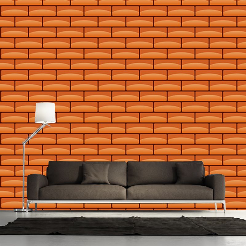 Brick Wall Illustration Mural Living Room Wall Art, Personalized Size Available
