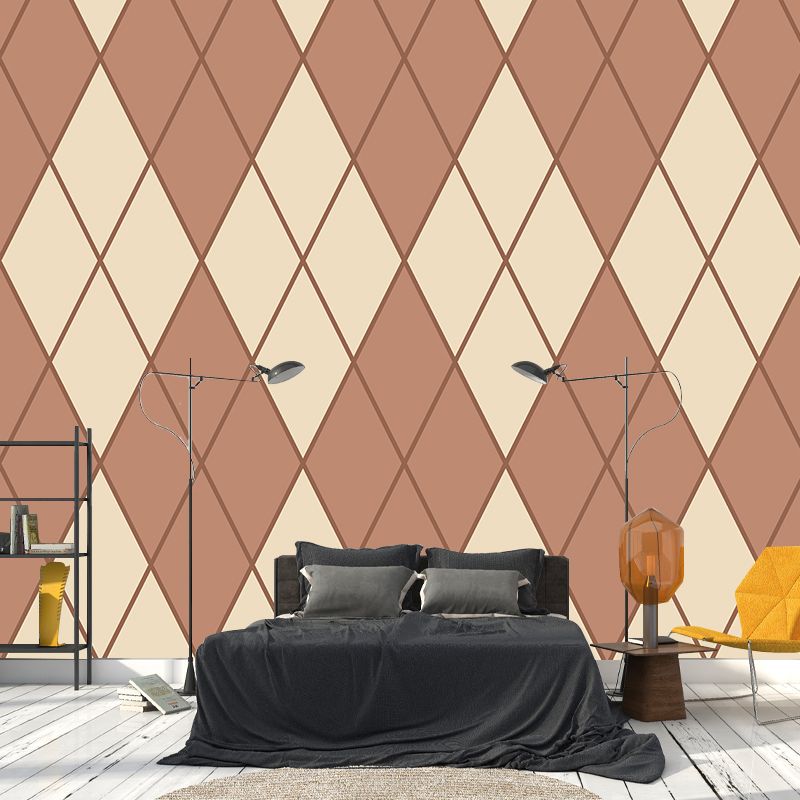 Illustration Stain Resistant Wallpaper Geometry Living Room Wall Mural