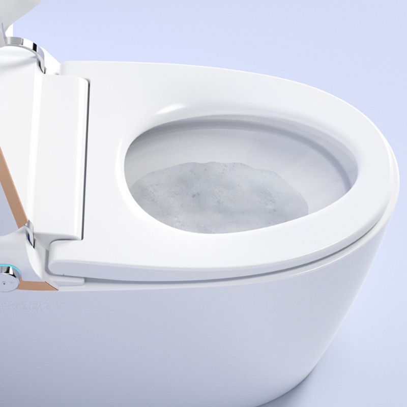Elongated All-In-One Toilet Bowl Siphon Jet Contemporary Toilet