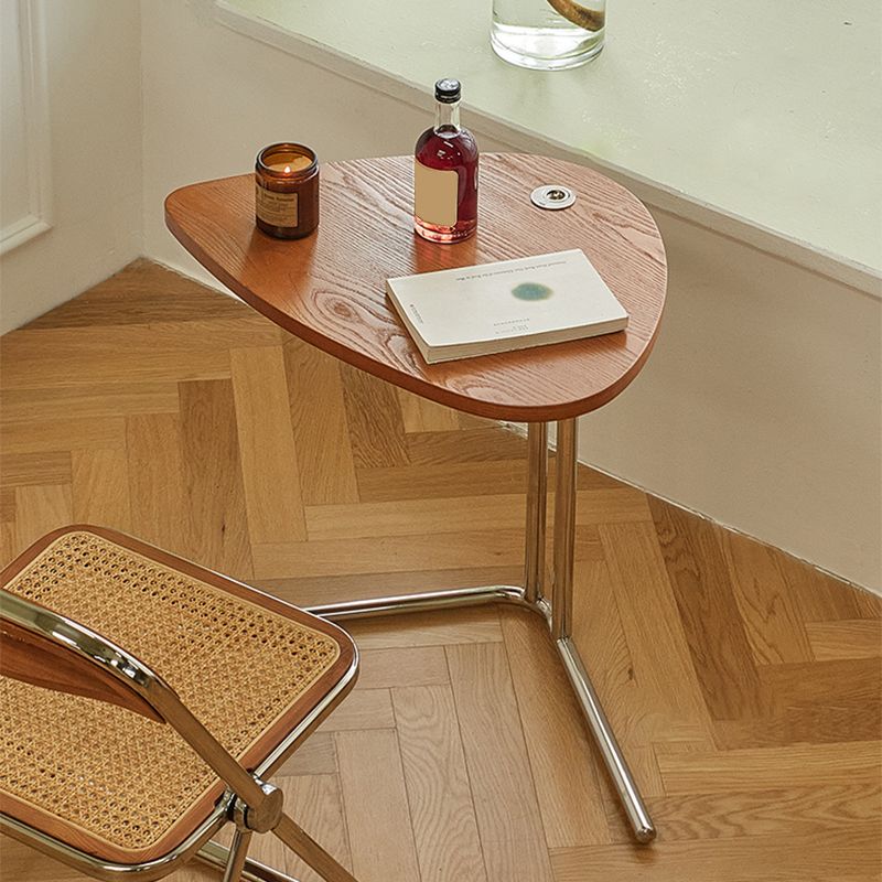 18" Wide Contemporary Corner Table Triangle Accent Side Table