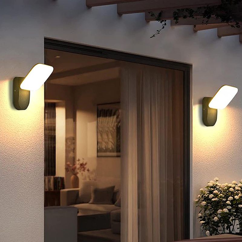 Geometric Shape Wall Lamp Modern Style Metal 1 Light Wall Light in White/Black