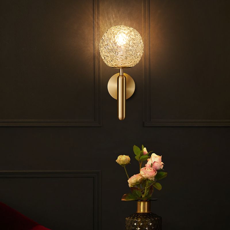 Modern Wall Light Sconce Creative Glass Wall Light Fixture for Bedroom