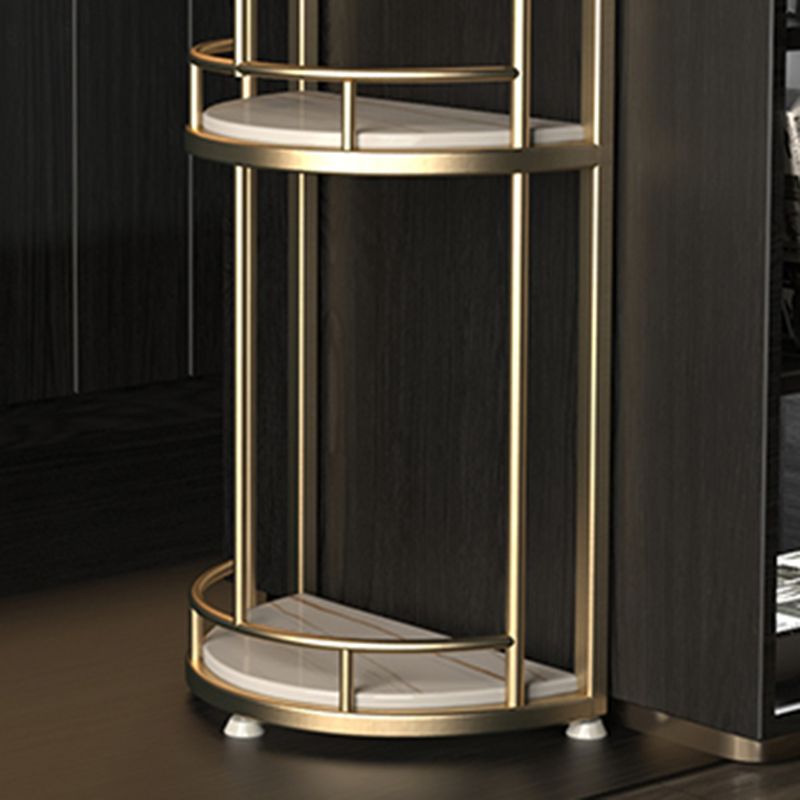 Free Form Counter Height Dining Table with Storage Modern Bar Dining Table