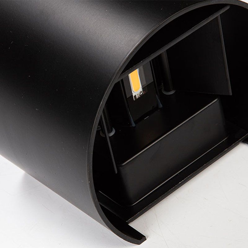 Lampada a parete da esterno a 2 luci moderne con parete in alluminio per giardino