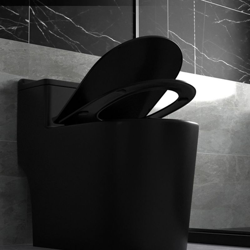 Contemporary Ceramic Toilet Bowl Floor Mounted Urine Toilet with Seat for Washroom