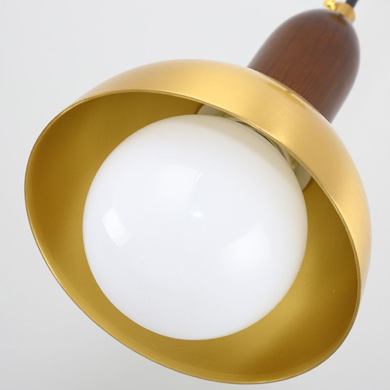 Post-modern Drop Pender Light Simple Style Bowl Forme Métal Métal