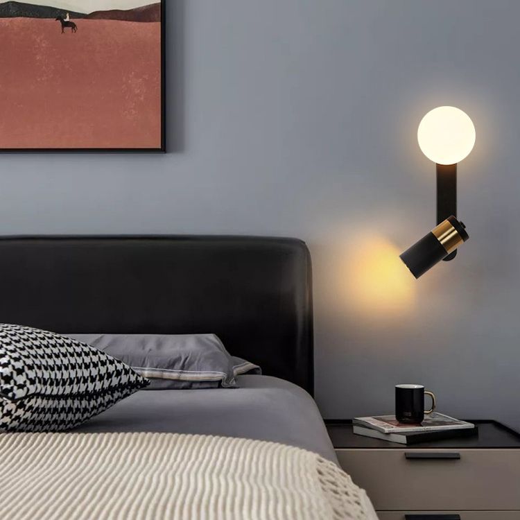 Minimalismus Rotatierbares Leuchtenleuchte zeitgenössische Wandleuchte für Schlafzimmer