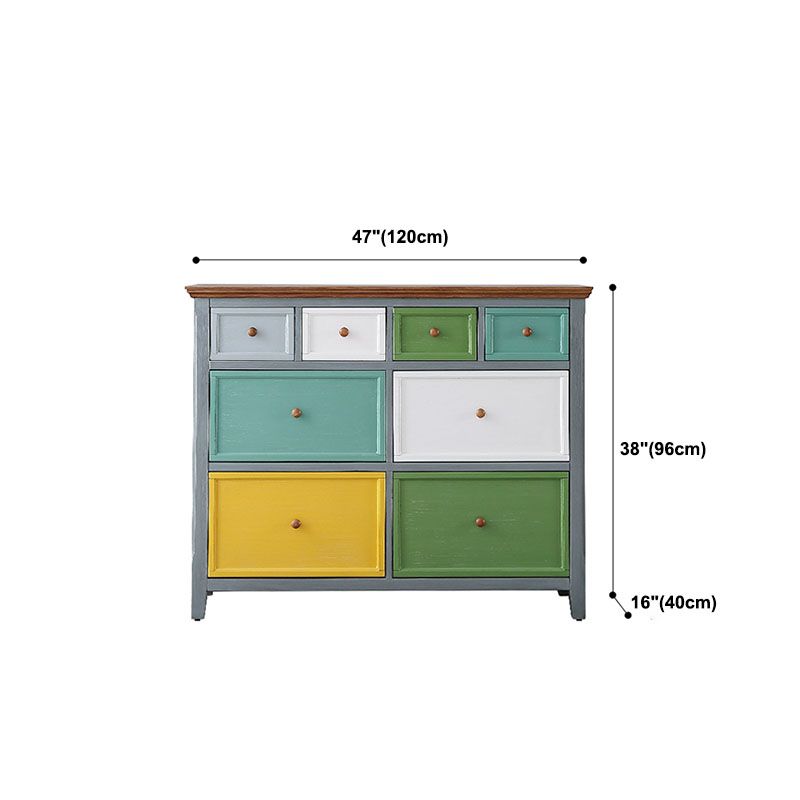 Coastal Storage Chest Manufactured Wood Dresser with 3/5/6/8 Drawers