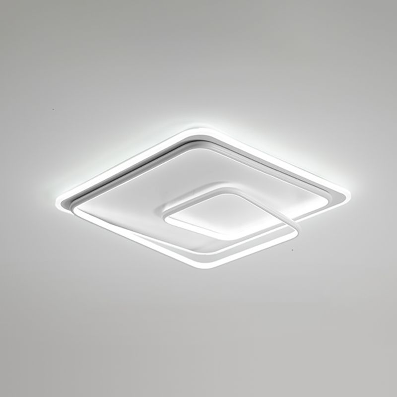 Techo De Forma Cuadrada Accesorios De Metal Estilo Moderno 2 Luces Montadas En El Techo