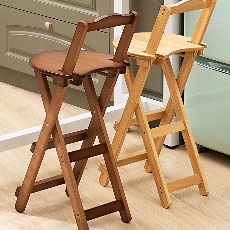 Folding Counter and Bar Stool Modern Style Wood Stool for Living Room