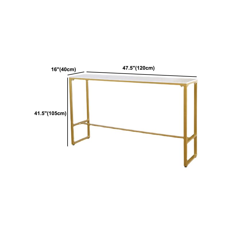 Luxurious Rectangle Bar Table Set 1/4/5/7 Pieces Sintered Stone Counter Table with Stools