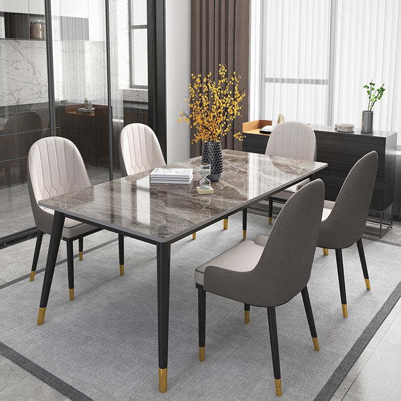 Glam 1/5/6/7 Pieces Dining Set Rectangular Dining Room Table Set