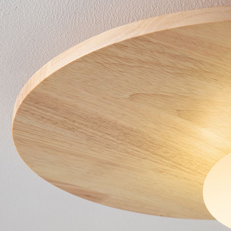 Modern Ceiling Light Wood Flush Mount Lighting for Hallway and Home