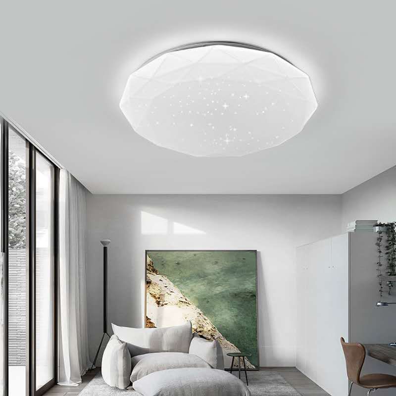 Metal Geometric Flush Mount Fixture Modern Flush Light Fixture for Bedroom