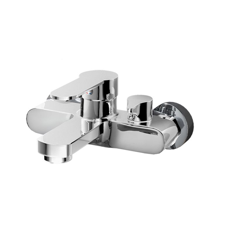 Popular Wall Mount Tub Faucet Fixed Lever Handle Bath Filler Trim