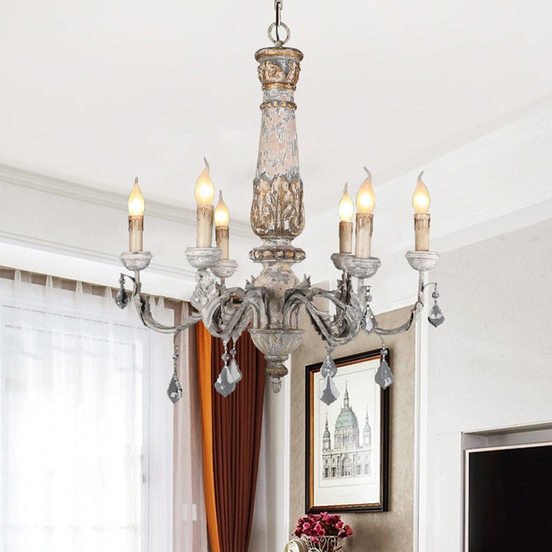 Nordic Starburst suspendu en bois de lustre suspendu 6