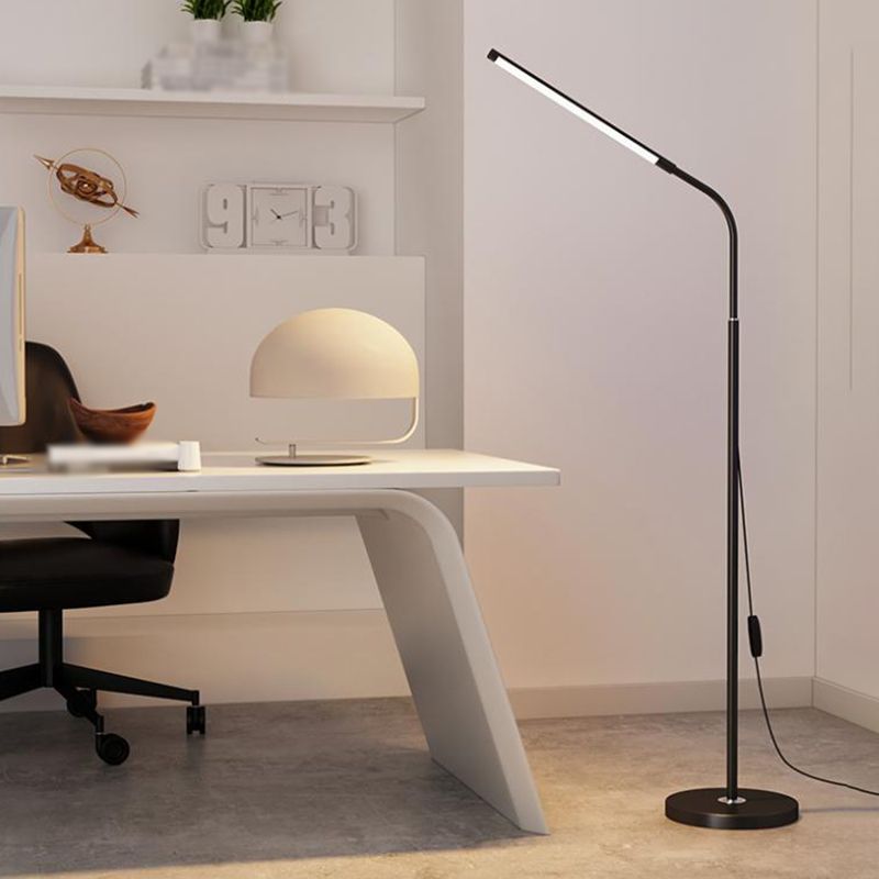 1 lampadaire linéaire léger modernisme lampe standard en métal pour le salon