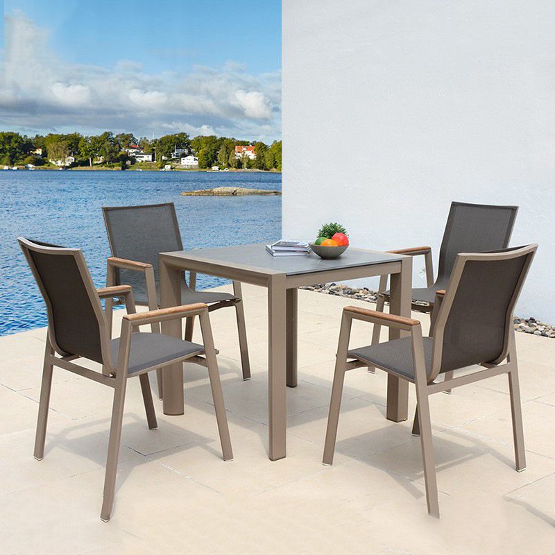 Bohemian Style 1/4/5/7 Pieces Dining Set Stone Dining Table Set