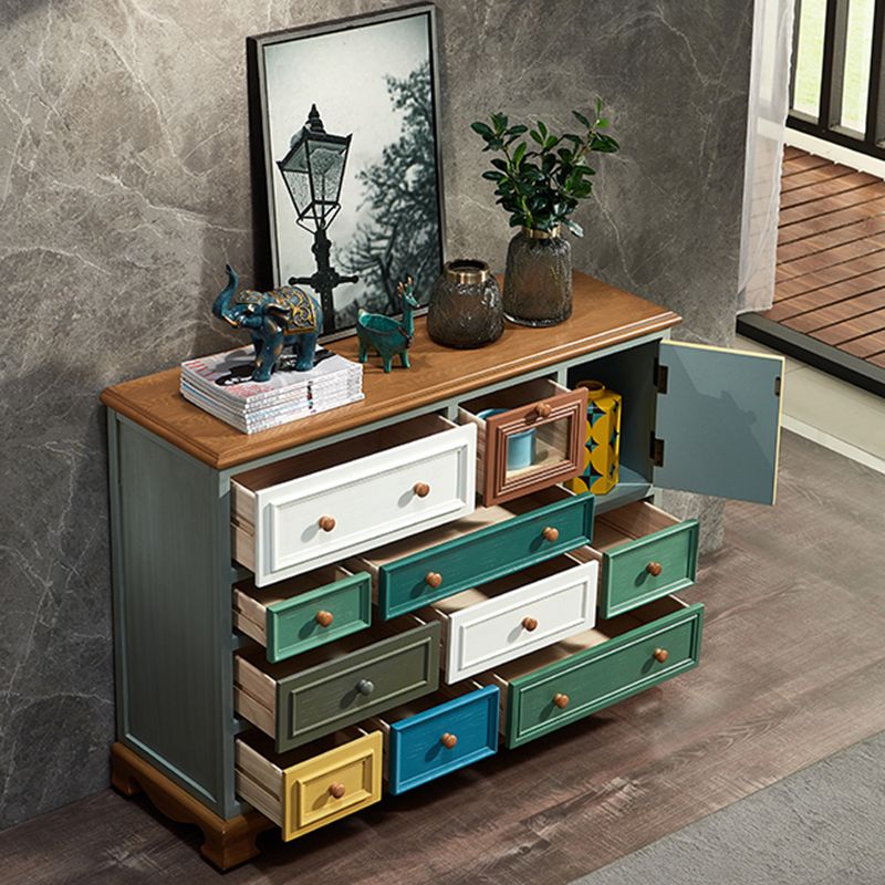 Traditional Storage Chest Dresser Wooden Storage Chest with Drawers for Bedroom