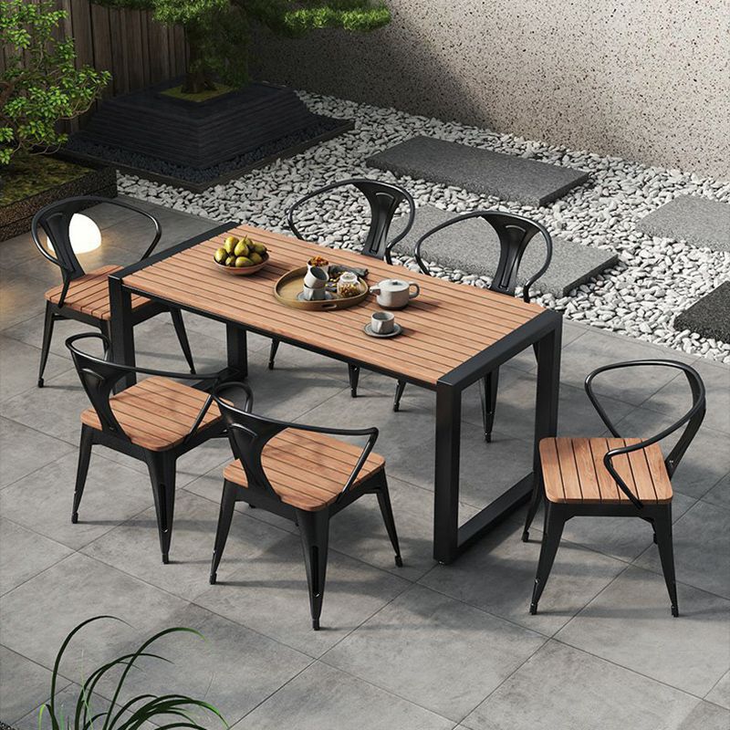 Modern 1/3/4/5/7 Pieces Picnic Table Set Manufactured Wood Dining Picnic Table Set