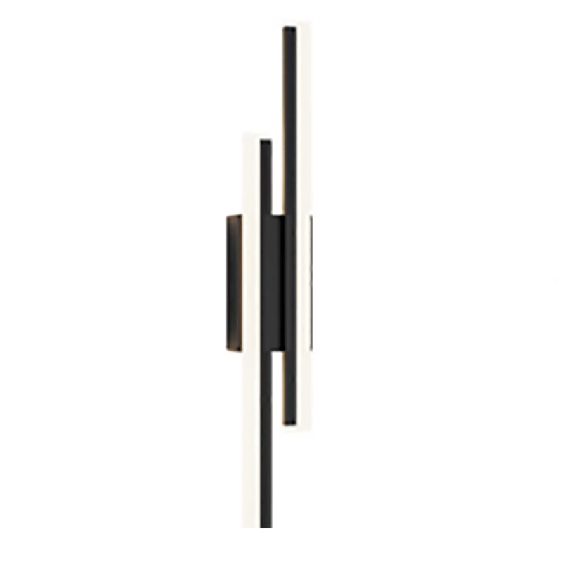Minimalist LED Wall Lamp Black Metal Sconce Lighting for Bedroom