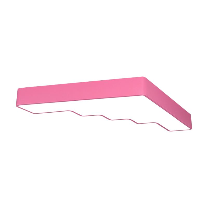 Blauw/Roze/Geel Ladder Flushmount Verlichting Kids LED Acryl Flush Mount Plafond Lamp Fixture