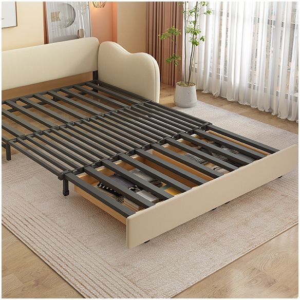 32" Wide Scandinavian Sofa Futon White Pillow Included Sleeper Sofa