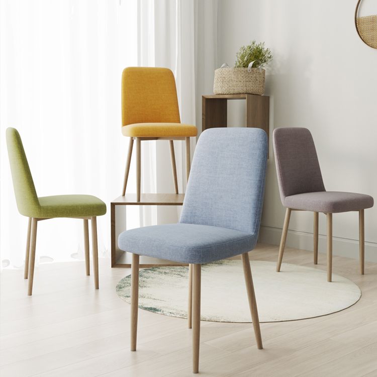 Fabric Dining Side Chairs Glam Style Parsons Chair of 16'' Wide for Kitchen