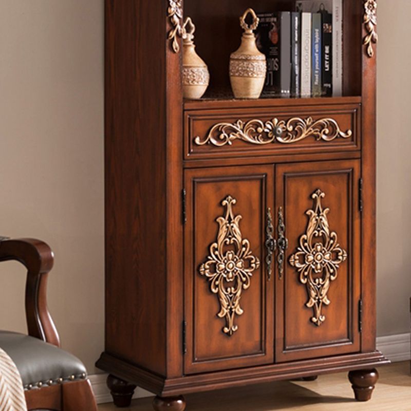 Rectangle Standard Storage Cabinet Solid Wood Cabinet with Drawer