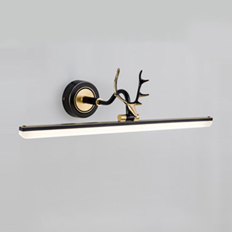 Lineaire vorm Wandverlichting Postmoderne stijl Metal 1 Light SCONCE -lamp voor doucheruimte