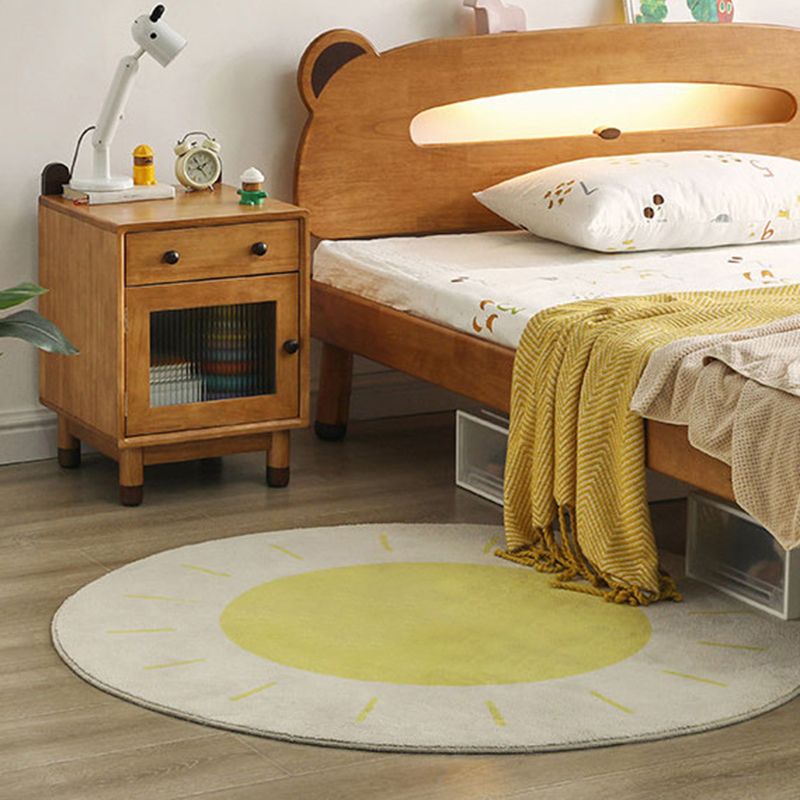 Modern Cabinet Included No Theme Rubberwood Kids Bedside Table