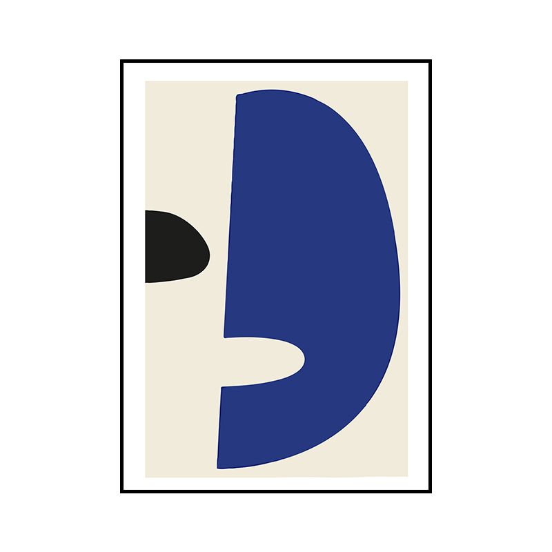 Illustration Abstract Canvas Wall Art for Home Gallery, Blue, Multiple Sizes Available
