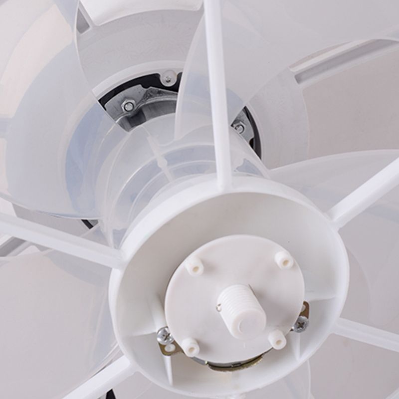 Weiße kreisförmige Lüfterleuchte Nordic LED Metal Semi Flush Deckenleuchte
