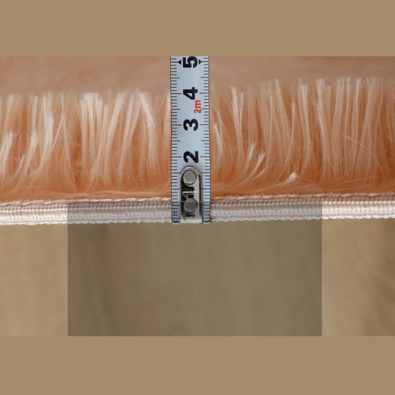 Round Dark Color Solid Rug Polyester eigentijdse anti-slip achterste binnenvleed tapijt voor woonkamer