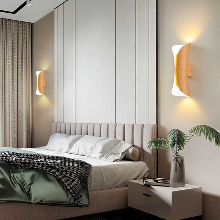 Curl Metal Sconce Funce Functure Contemporary Style Wall Light Sconce per camera da letto