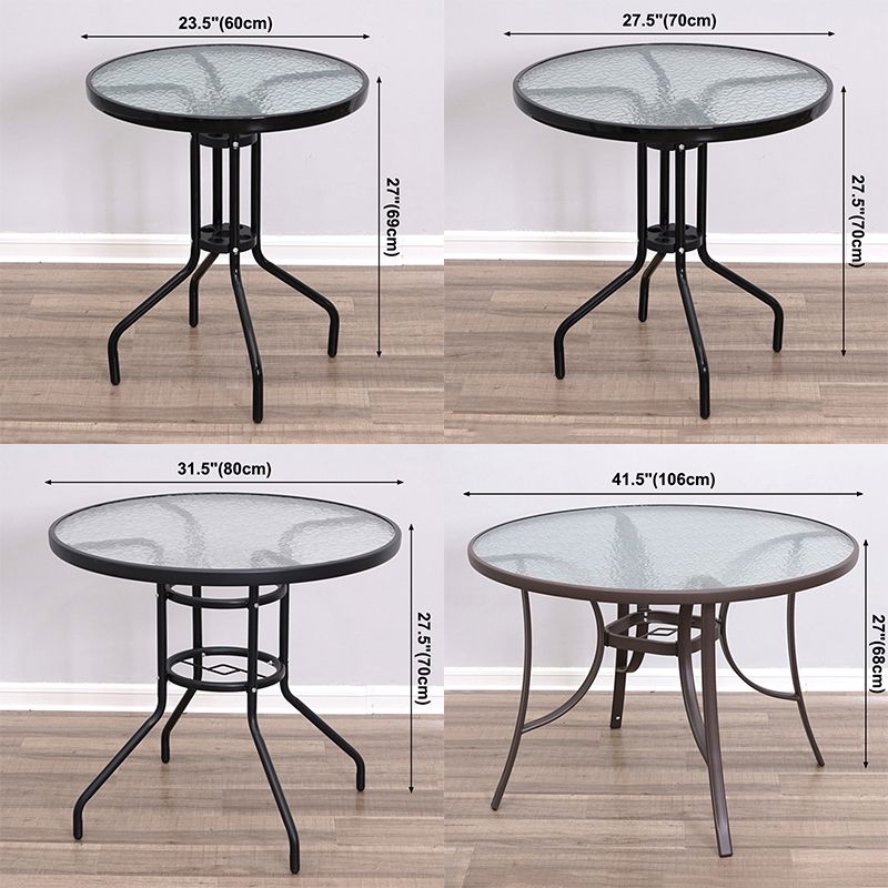 Glas transparenter Esstisch Einfachheit 4 -Beintisch für Esszimmer
