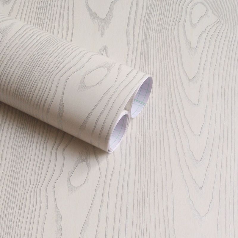 Faux Wood Wallpaper Roll Peel and Paste Industrial Living Room Wall Decor, 6.5 sq-ft