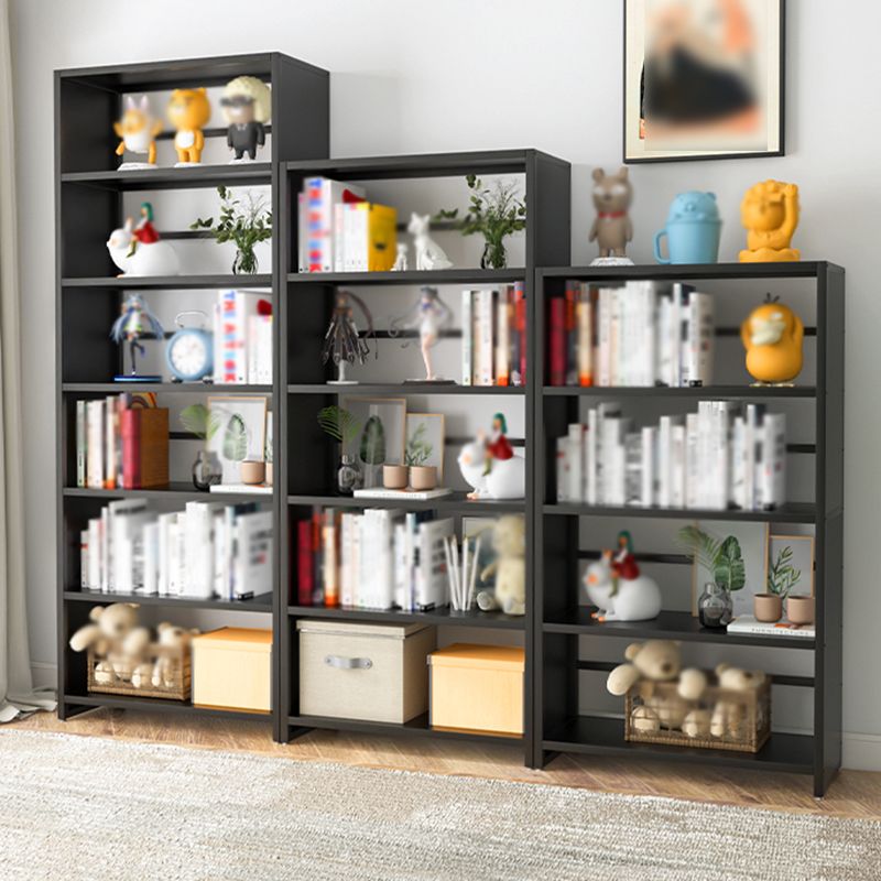 Modern Metal Bookshelf Open Shelf Bookcase with Rectangular Shelves