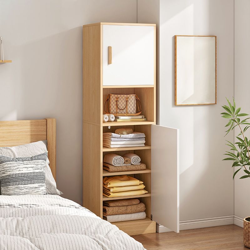 Non-Hanging Storage Cabinet Engineered Wood Cabinet for Bedroom