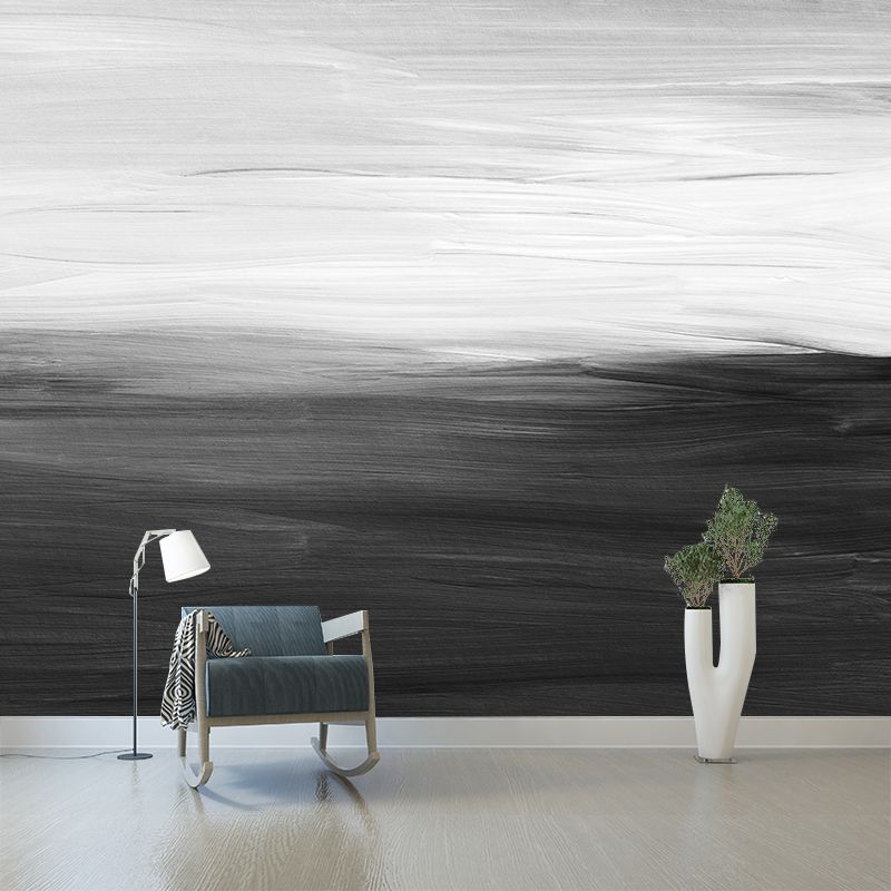 Abstract Wall Paper Mural Illustration Water Resistant Wall Covering for Home