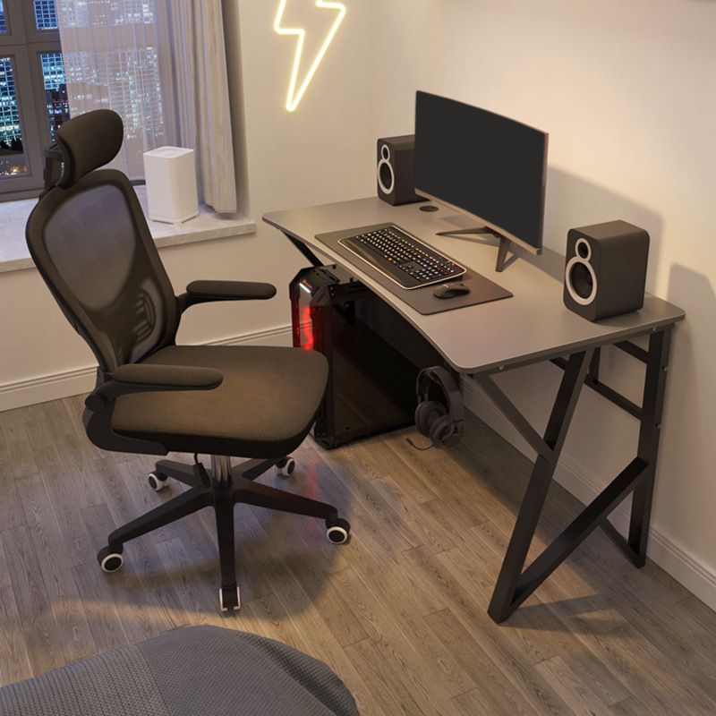 Industrial Wood Computer Desk Bedroom Office Desk with Metal Legs