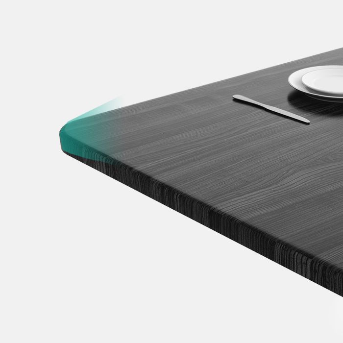 Modern Wooden Dining Room Set with Round Table Space-Saving Design Home Dining Table Furniture