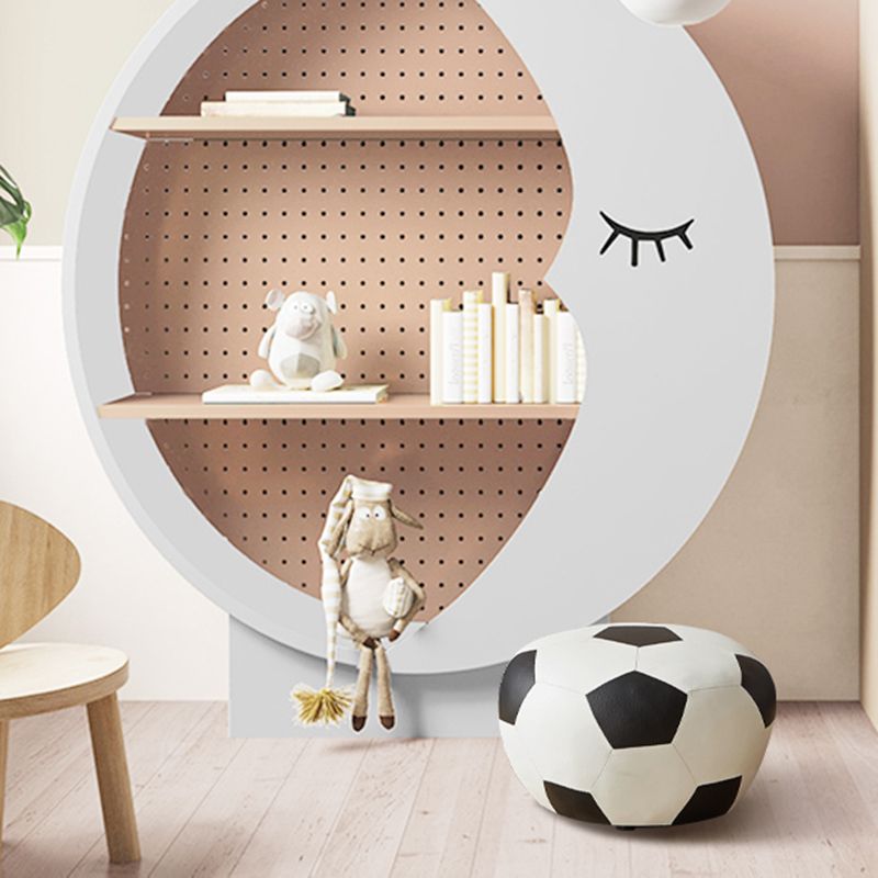 Stain Resistant Pouf Ottoman Faux Leather Specialty Contemporary Ottoman