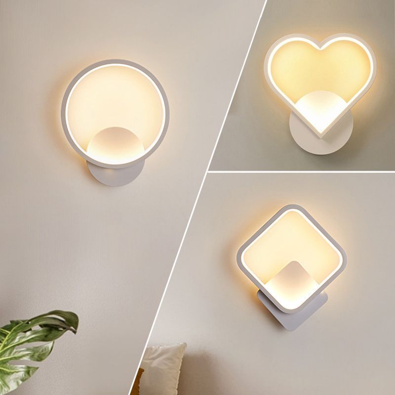 1-licht SCONCE LICT BEWERST MODERNE MINIMalist Style Plastic Sencces